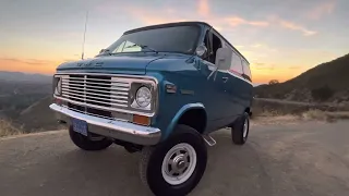 1976 GMC Vandura 4x4 IDLE WALKAROUND