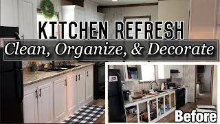 KITCHEN REFRESH| Getting it All Done| Clean & Organize| Kitchen Cabinets Repaint| Decorate with ME