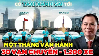 Taxi Điện Vinfast sau 1 tháng hoạt động , Con số đáng tự hào khiến nhiều hãng thèm khát