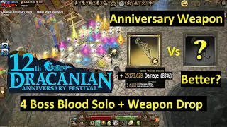 Drakensang Online - 4 Boss Solo + Anniversary Weapon Drop - 12th Dracanian Anniversary