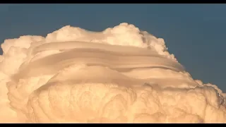 Zeitraffer Gewitter mit Pileus-Wolken am Erzgebirgskamm 27.Juli 2019