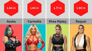 WWE Women Wrestlers Height Comparison