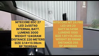 PENLIGHT VS SLIMLIGHT‼️FLASHLIGHT NITECORE EDC 27 VS MT2A PRO‼️