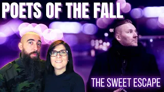 Poets of the Fall - The Sweet Escape (REACTION) with my wife