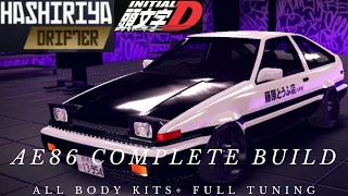 Hashiriya Drifter Update | AE86 Full Build + Tune (Initial D Replica) | All Bodykits + New Garages