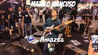 Matteo Mancuso amazes at the Bacci Guitars booth (4320) Check him out!