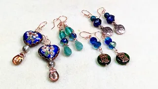 4 quick & easy earrings using the May 2024 Sam's Bead Box