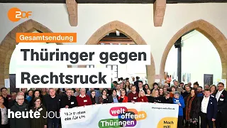 heute journal 25.01.24 Bündnis "Weltoffenes Thüringen", Missbrauchevangelischen Kirche (english)