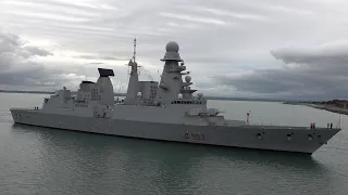 Italian destroyer ship arrives, German frigate leaves 🇮🇹 🇩🇪