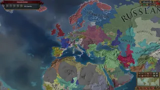 EU4 - World Conquest Timelapse - HRE as Austria