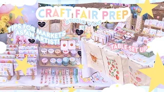 GETTING READY for a CRAFT FAIR 🌼 / Setting up, booth display and TIPS FOR ART MARKETS / STUDIO VLOG