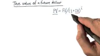The value of a future dollar