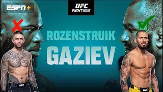 Vitor Petrino vs Tyson Pedro Fight Prediction UFC Fight Night Rozenstruik vs Gaziev