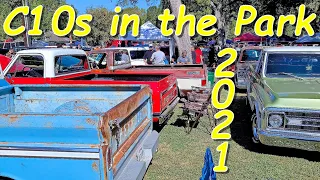 2021 Texas classic truck show {C10s in the Park} classic Chevy GMC Squarebody Cheyenne Scottsdale 4K