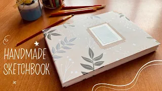 DIY Sketchbook | Bookbinding Tutorial (asmr, no music)