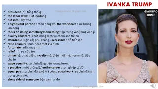 60s luyện nghe tiếng Anh với Ivanka Trump - 03