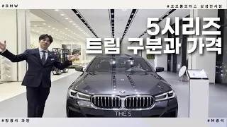 [BMW] 5시리즈 트림이 이렇게 많아? l 구분 방법과 가격 요약