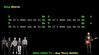 Plain White T's  -  Hey There Delilah - Lyrics Chords Vocals