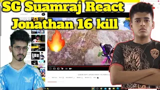 SG Suamraj React jonathan world Record 16 kill solo 😱