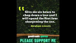 Abraham Lincoln's Famous 'Chopping Down a Tree' Quote #shorts #quotes