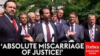 BREAKING NEWS: Donald Trump Jr., Allies Of Ex-POTUS Decry NYC Hush Money Trial Outside Hearing