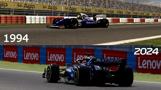 Imola 1994 VS 2024 | Williams FW16 & FW46 | Assetto Corsa