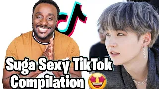 BTS Suga Sexy Tiktok Compilation BTS Reaction