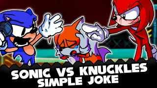 FNF | Sonic Vs Knuckles | Oh God No - Mario's Madness V2 | Mods/Cover/Gameplay |