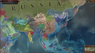 Europa Universalis 4 AI Timelapse - Random Lucky Nations Superextended Timeline 1444-3200