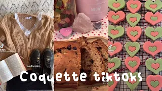 coquette old money tiktoks | baking, making tea,outfits, shopping, journaling, things i got recently