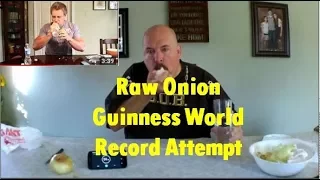 Guinness World Record Attempt - Fastest time to eat a raw onion - Did I beat Furious Pete?