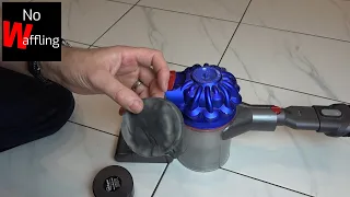 How to clean the Hidden filter on a Dyson V7 vacuum cleaner. Cleaning the 2nd filter on the V7.