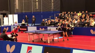 2018-01-24 Great point from Michael Maze against Jun Mizutani in Champions league Roskilde - Gazprom