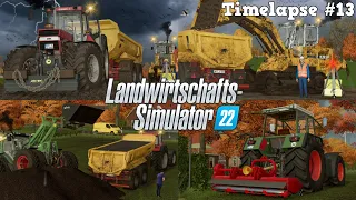 GEWITTER - Ein SCHLAMMIGER BAUSTELLENEINSATZ mit CASE IH 1455XL! 🌩💪🚜💨 | [LS22] - Timelapse #13