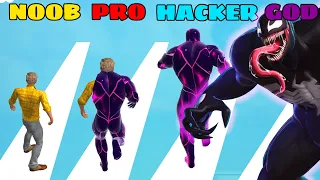 NOOB vs PRO vs HACKER vs GOD in Toxic Hero 3D | GokuNoob