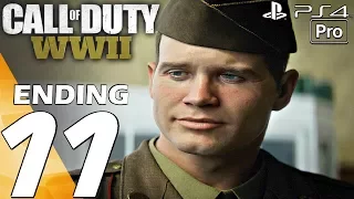 Call of Duty WW2 - Gameplay Walkthrough Part 11 - Final Mission & Ending (Campaign) PS4 PRO