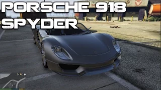 Grand Theft Auto V PC Mods - Porsche 918 Spyder [DOWNLOAD][GTA V PC]