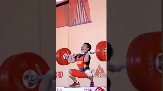 Li fabi CHINESE Weightlifter New World Record in Clean&Jerk  175kg... #weightlifting #champion