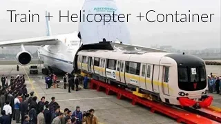 Plane Carried the Train Helicopter Container