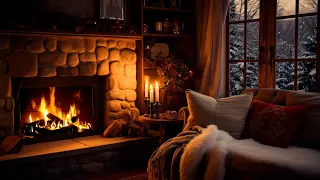 Soothing Fire Sounds For Peaceful Sleep | Healing At A Wooden House In The Forest