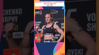 UFC : Valentina Shevchenko vs. Lauren Murphy Official Weigh-in UFC 266 🔥 #Shorts #UFC