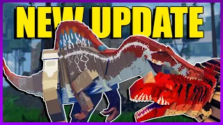 *NEW UPDATE* Spinosaurus, Carnotaurus and Ceratosaurus SHOWCASE + GAMEPLAY | Jurassic Blocky