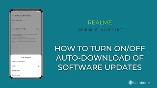 How to Turn On/Off Auto-download of Software Updates - realme [Android 11 - realme UI 2]