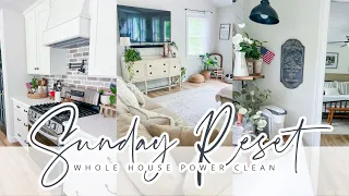 SUNDAY RESET // WHOLE HOUSE POWER CLEAN // WEEKLY CLEANING // CHARLOTTE GROVE FARMHOUSE