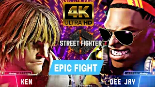 Street Fighters 6 PS4 KEN VS DEE JAY High Level Gameplay 4K 60FPS