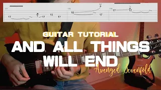 And All Things Will End - Guitar Solo Tutorial