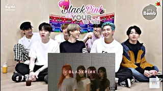 BTS Reaction to Blackpink "As If It's your last " Dance performance #armyblink ep-64 @universe4434