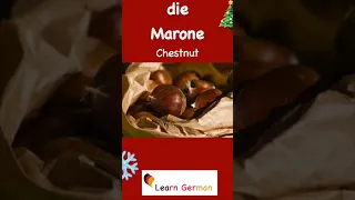 15. die Marone | Christmas Special | Learn German | #shorts