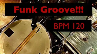 Drum Track Funk Groove D BPM 120