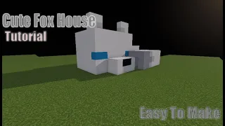 How to create an easy and cute Snow Fox House in Minecraft